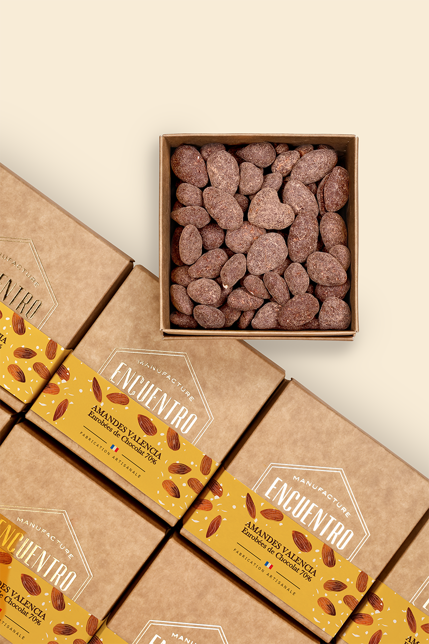 Amandes Valencia Bio enrobées 180g