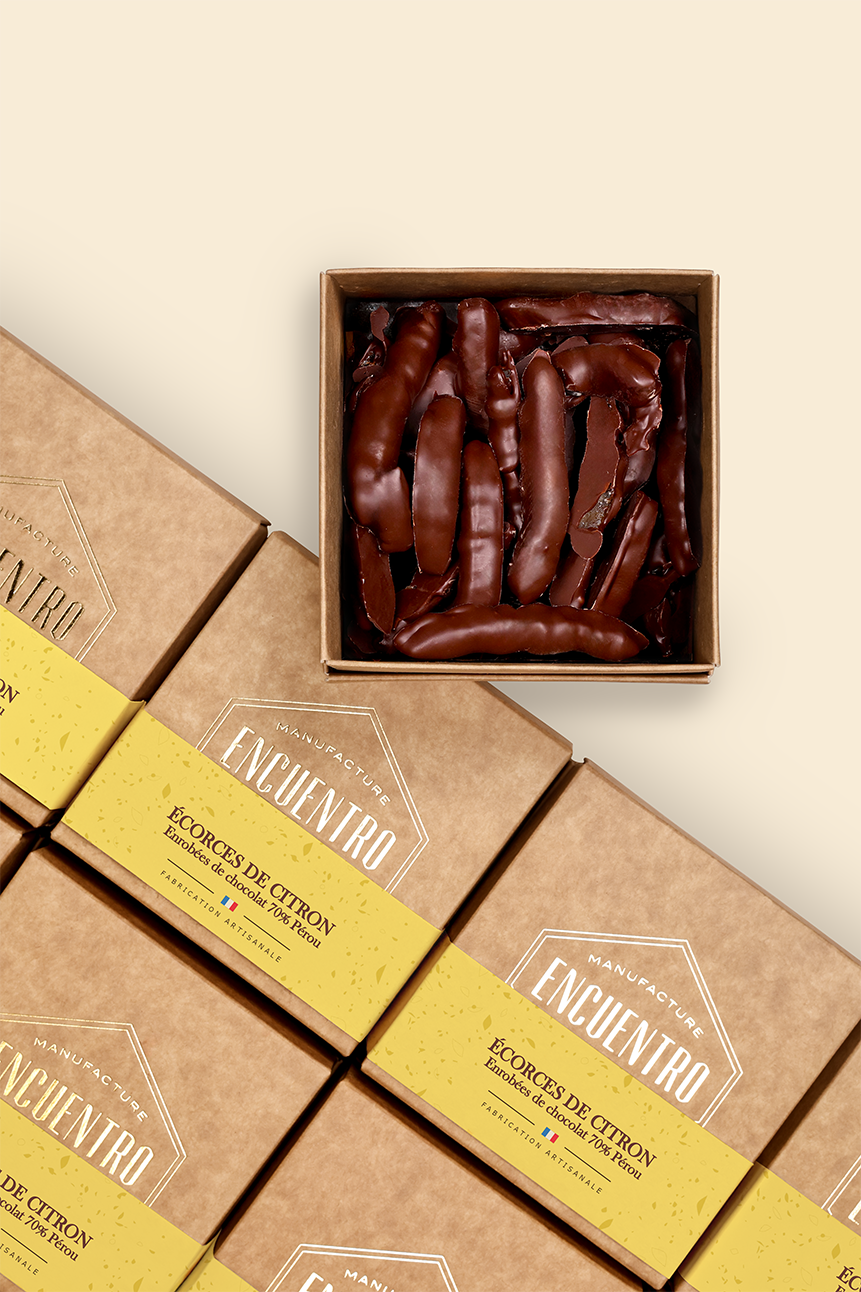 Citron confit bio enrobé 150g