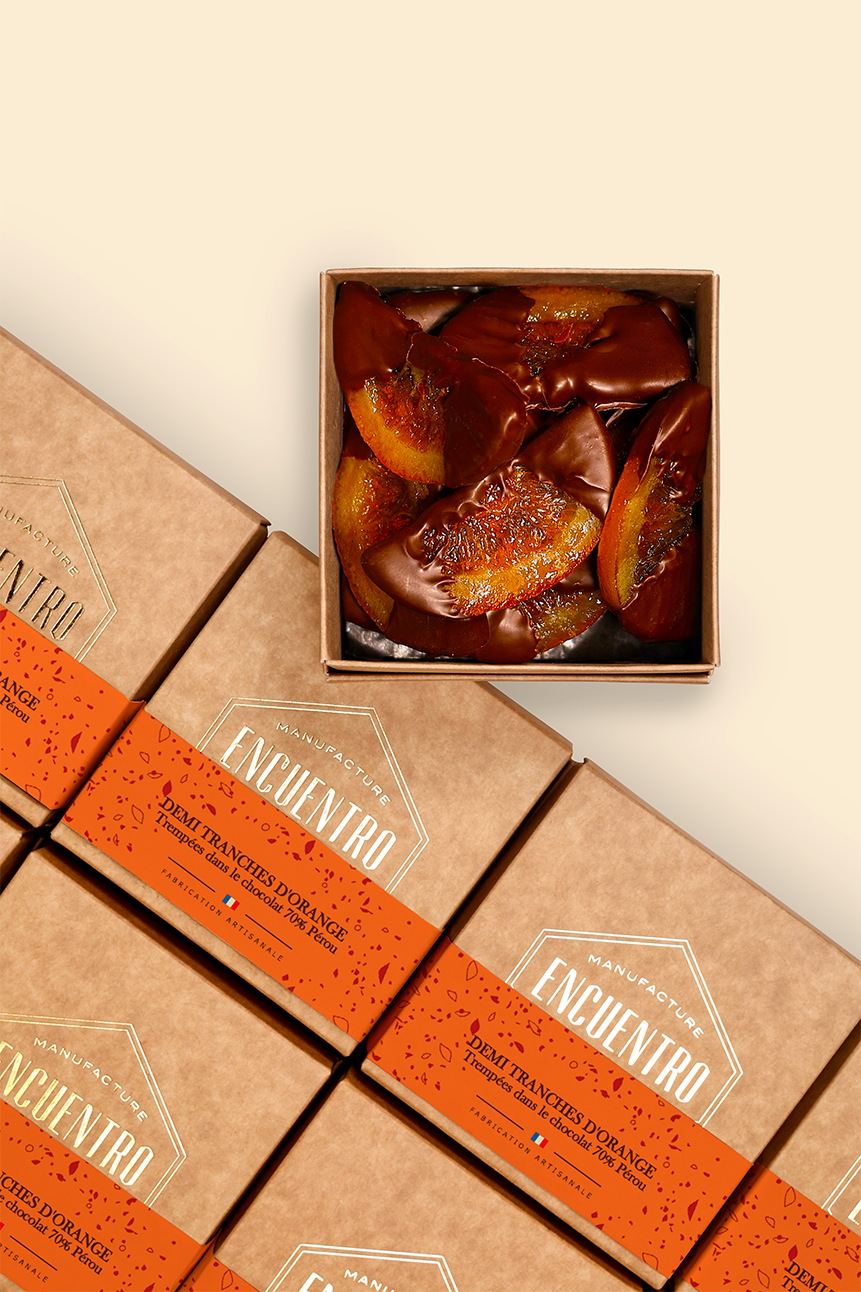 Demi tranches d'Oranges Confites bio 150g